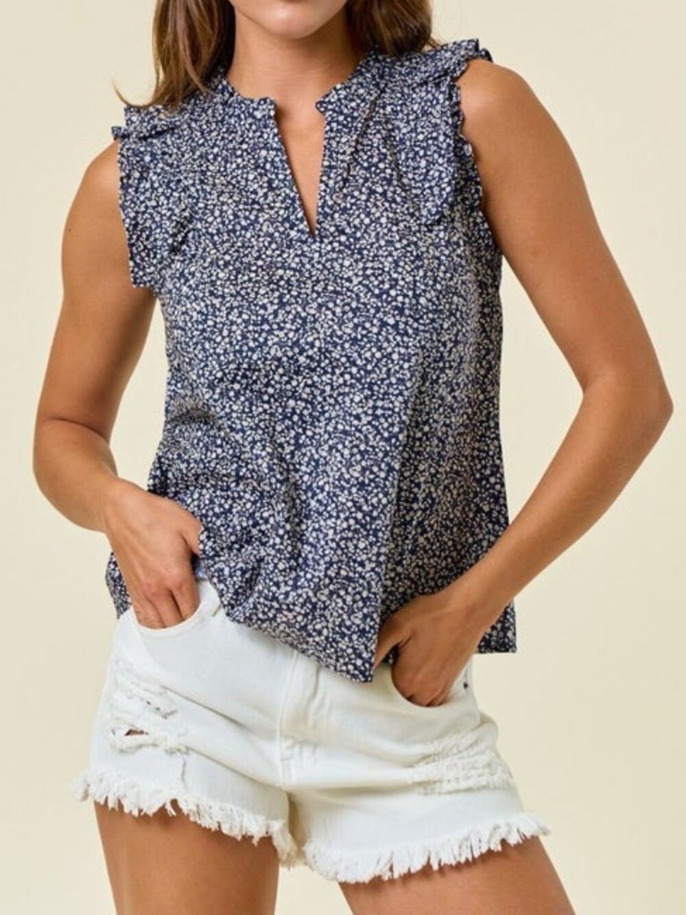 Ruffle Sleeve Top